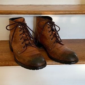 Cole Haan Brown Leather Lace-Up Work Boots - Free Shipping!